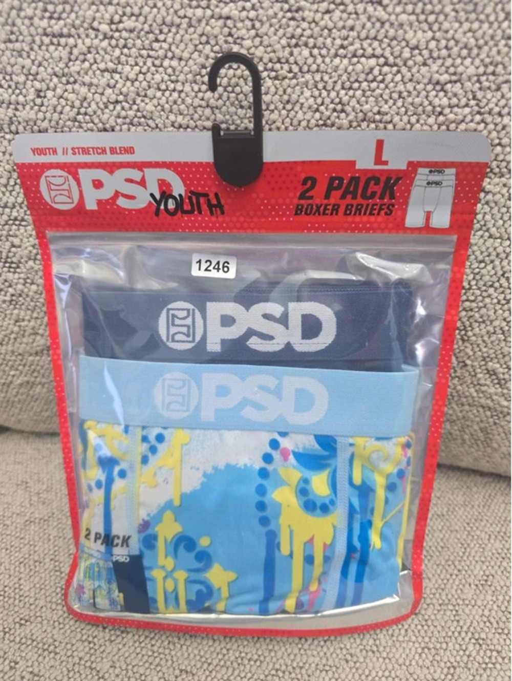 Large brand new two pack of boxer briefs p s d item 1246 bin 23